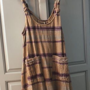 Free People Harper Stripes Midi-Dress L